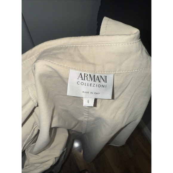 Armani Collezioni Khaki Trench Jacket Women’s 6 - Picture 7 of 8